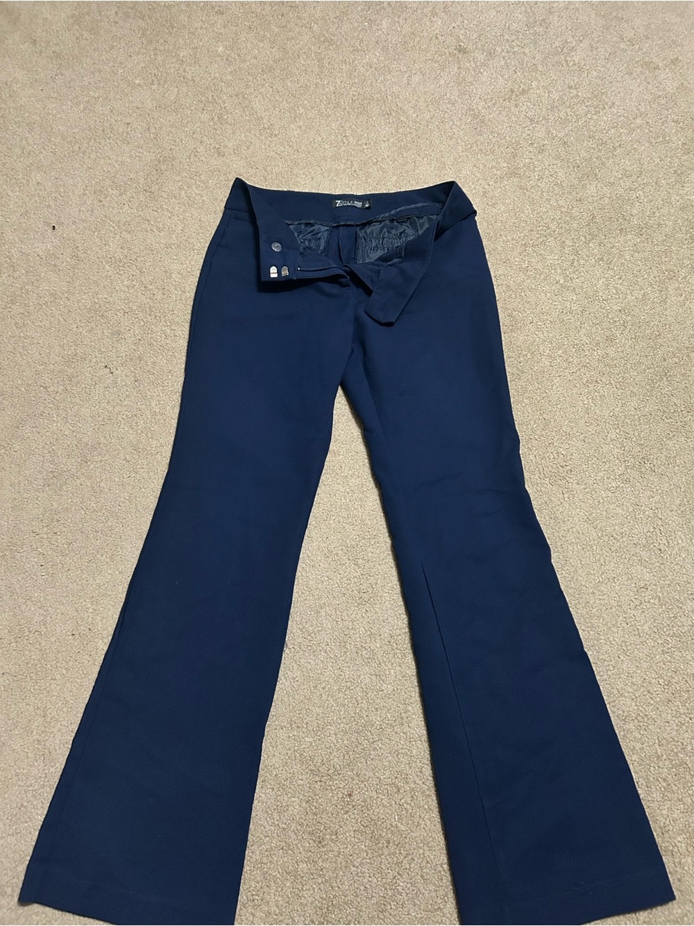 Women's Navy Flare Pants - New York and Company